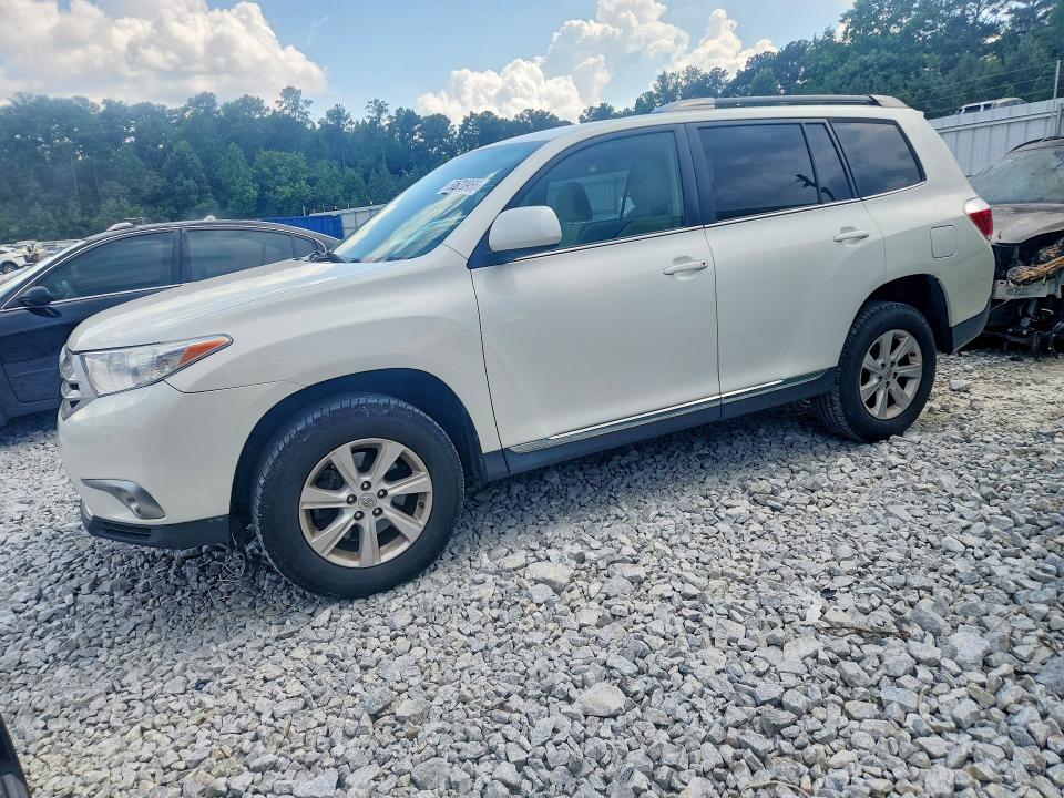 2012 Toyota Highlander VIN 5TDZA3EH9CS030071 COPART salvage auction — SIDE, GA - CERT OF TITLE-SALVAGE, sold $1,450 on 2026-07-28 (photo 1)