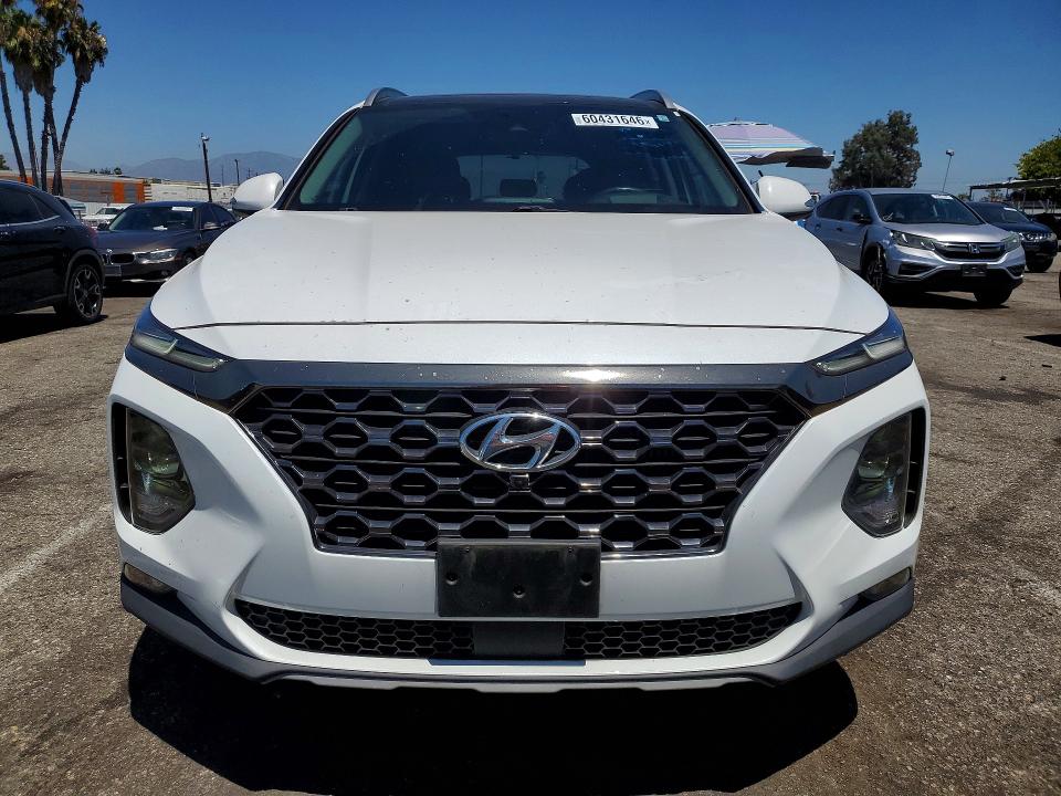 2020 Hyundai Santa fe VIN 5NMS53AA4LH225870 COPART salvage auction — SIDE, Salvage Title, sold $7,100 on 2026-08-21 (photo 5)