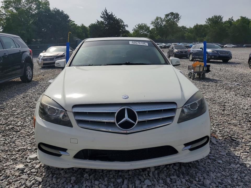 2011 Mercedes-benz C class VIN WDDGF5EBXBA509021 COPART salvage auction — WATER/FLOOD, Tn - Salvage Cert-Water Damage, sold $425 on 2026-08-13 (photo 5)