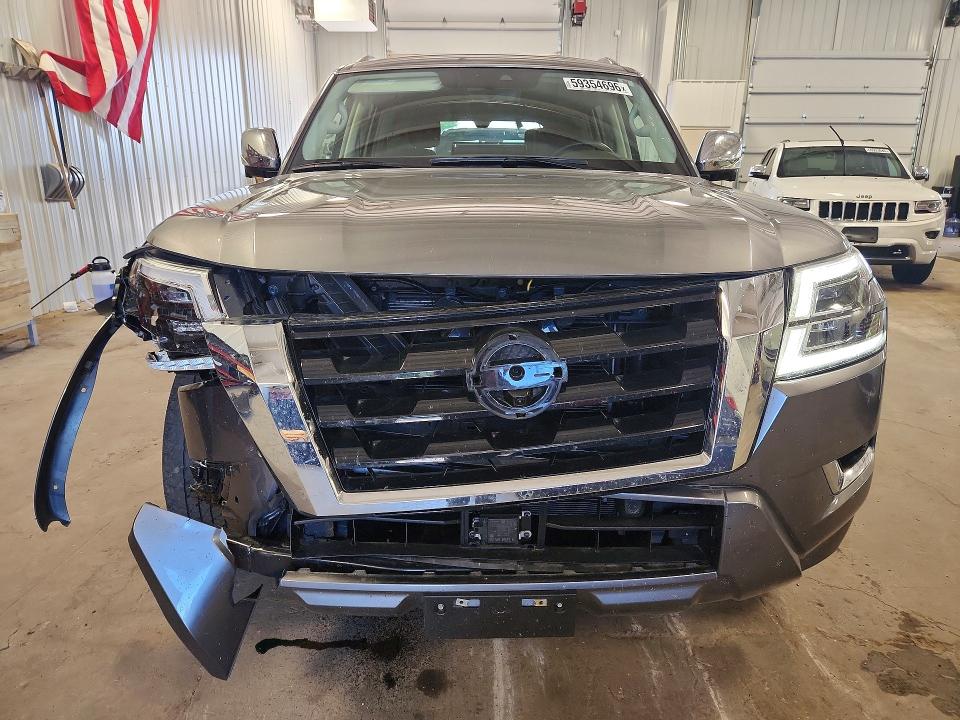 2023 Nissan Armada VIN JN8AY2DB4P9833752 COPART salvage auction — FRONT END, Salvage Title, sold $21,900 on 2026-08-27 (photo 5)
