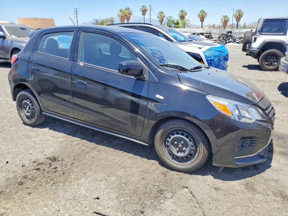 2024 Mitsubishi Mirage VIN ML32AUHJ4RH008324 COPART salvage auction — SIDE, Fl - Cert Of Title Slvg Rebuildable (P), sold $2,650 on 2026-07-20 (photo 4)