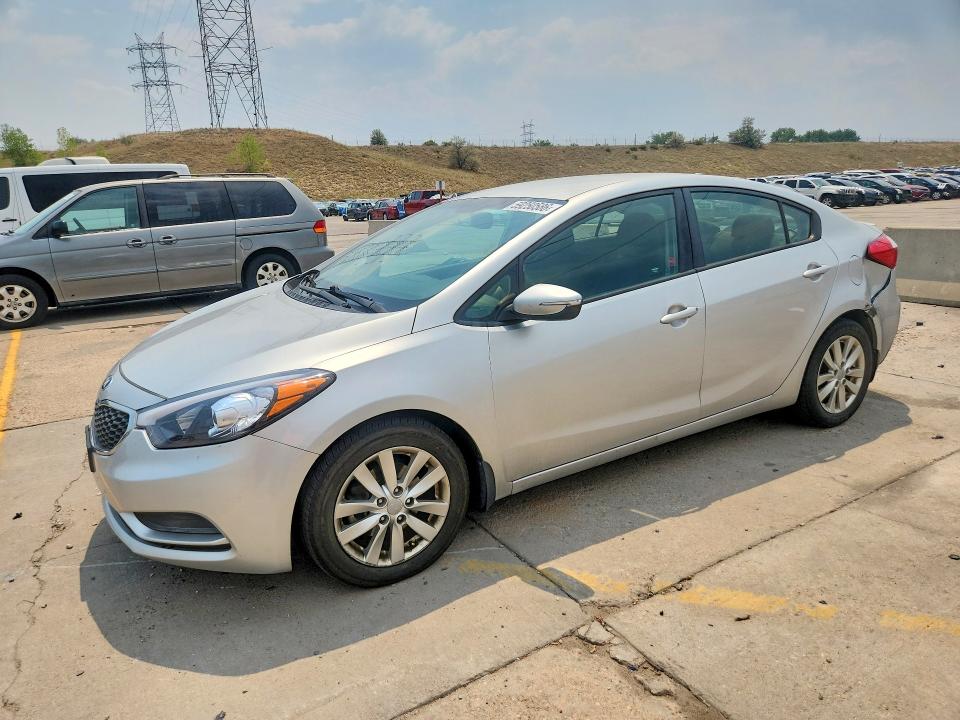 2015 Kia Forte VIN KNAFX4A6XF5283161 COPART salvage auction — REAR END, CO - SALVAGE TITLE, sold $1,200 on 2026-07-27 (photo 1)