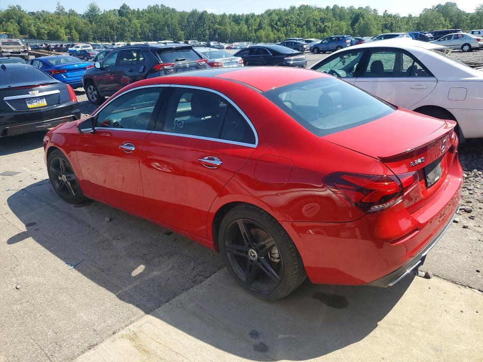 2019 Mercedes-benz A-klasse VIN WDD3G4FB2KW013654 COPART salvage auction — FRONT END, Pa - Certificate Of Salvage, sold $4,100 on 2026-08-05 (photo 2)