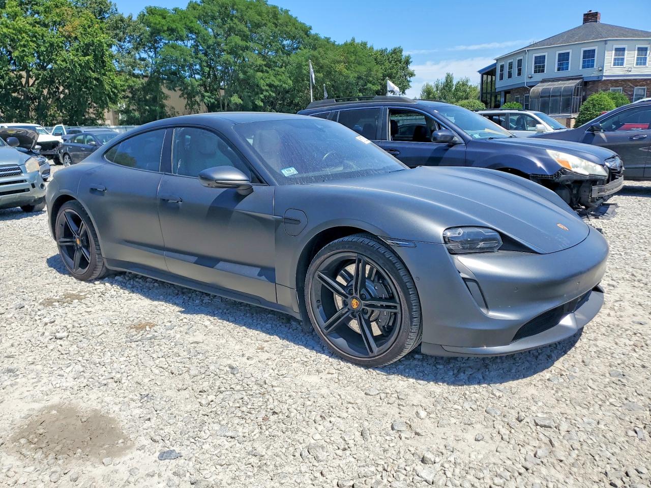 2022 Porsche Taycan VIN WP0AC2Y17NSA54558 COPART salvage auction — Undercarriage, MA - CERT OF TITLE-SALVAGE, sold $40,750 on 2026-08-06 (photo 4)