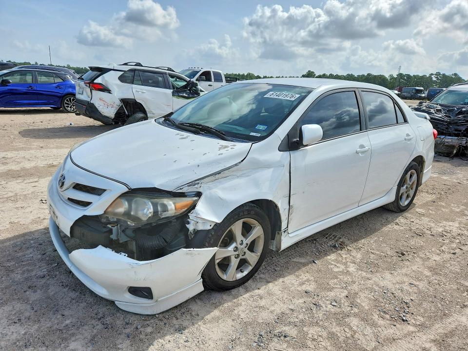 2012 Toyota Corolla VIN 5YFBU4EE8CP057078 COPART salvage auction — FRONT END, Tx - Salvage Vehicle Title, sold $825 on 2026-07-24 (photo 1)