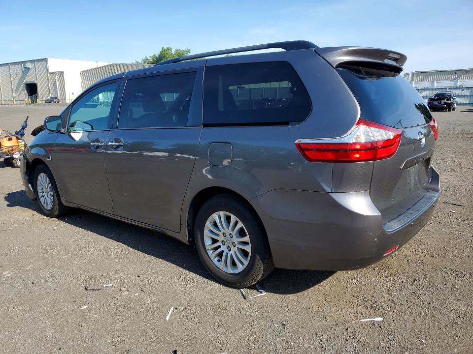 2017 Toyota Sienna VIN 5TDYZ3DC5HS813678 COPART salvage auction — FRONT END, CT - CERT OF TITLE-SALVAGE, sold $650 on 2026-07-24 (photo 2)