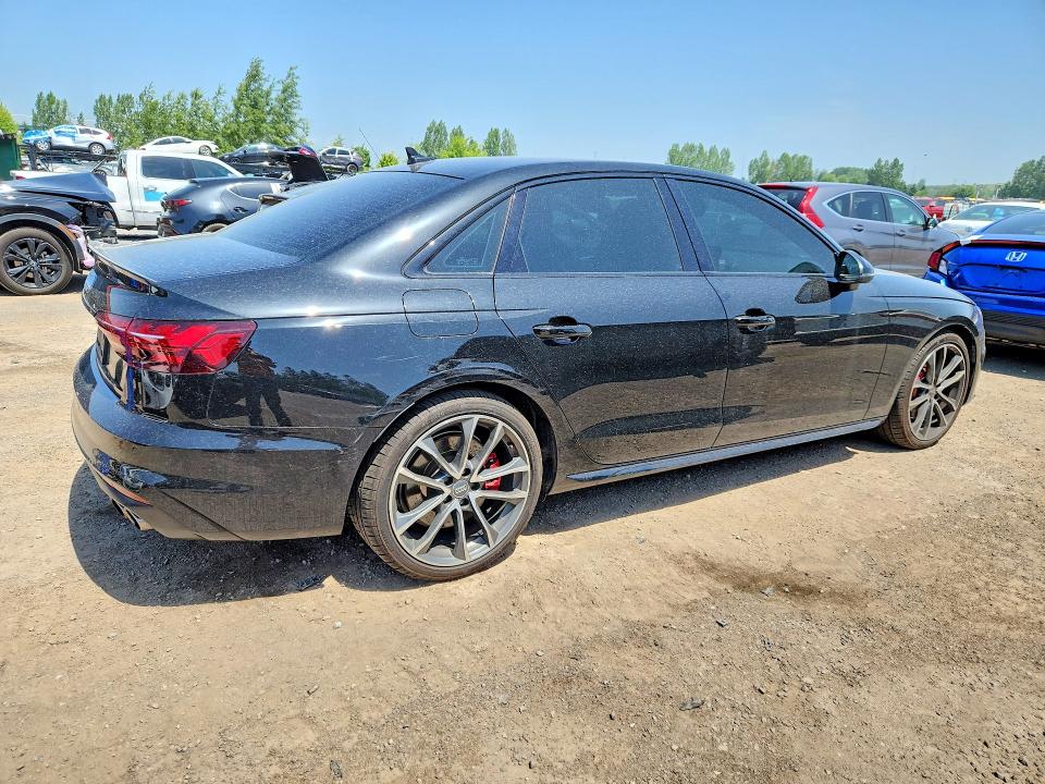 2020 Audi S4 VIN WAUC4AF43LA051330 COPART salvage auction — SIDE, On - Permit No Brand - Unfit, sold $17,250 on 2026-08-11 (photo 3)