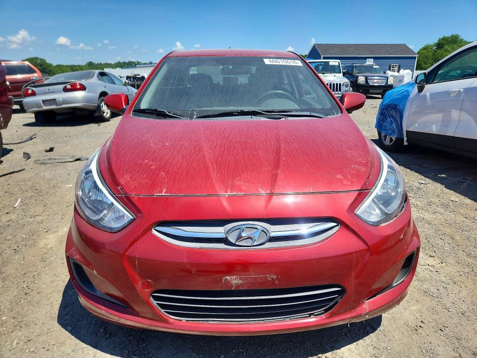 2017 Hyundai Accent VIN KMHCT4AE5HU381415 COPART salvage auction — REAR END, Ma - Cert Of Title-Salvage, sold $600 on 2026-07-29 (photo 5)