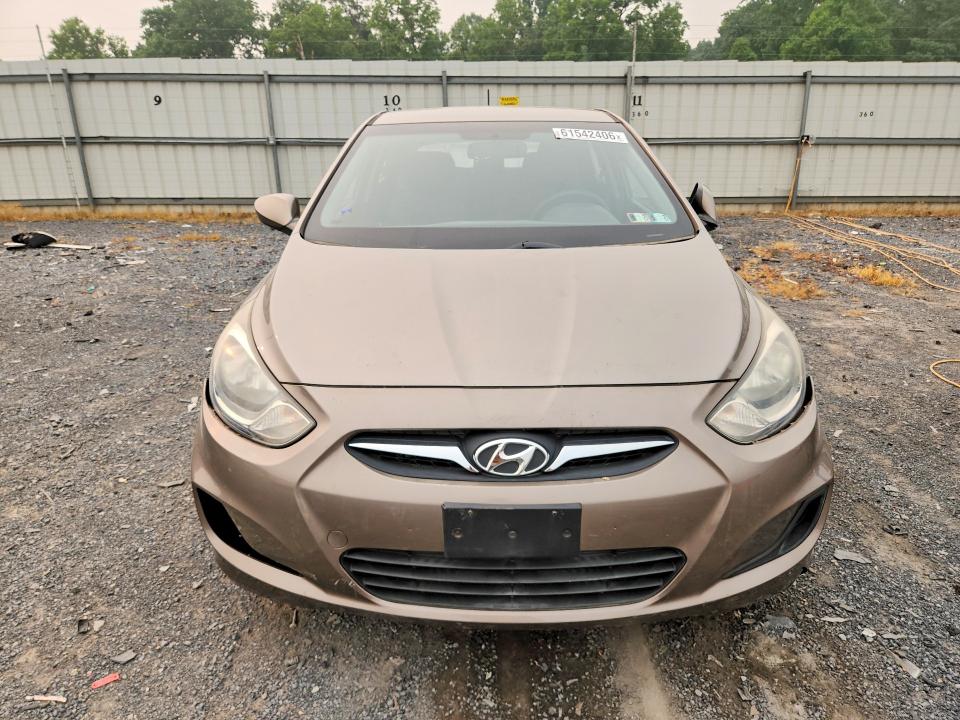 2012 Hyundai Accent VIN KMHCT5AE9CU034197 COPART salvage auction — VANDALISM, PA - CERTIFICATE OF SALVAGE, sold $250 on 2026-07-30 (photo 5)