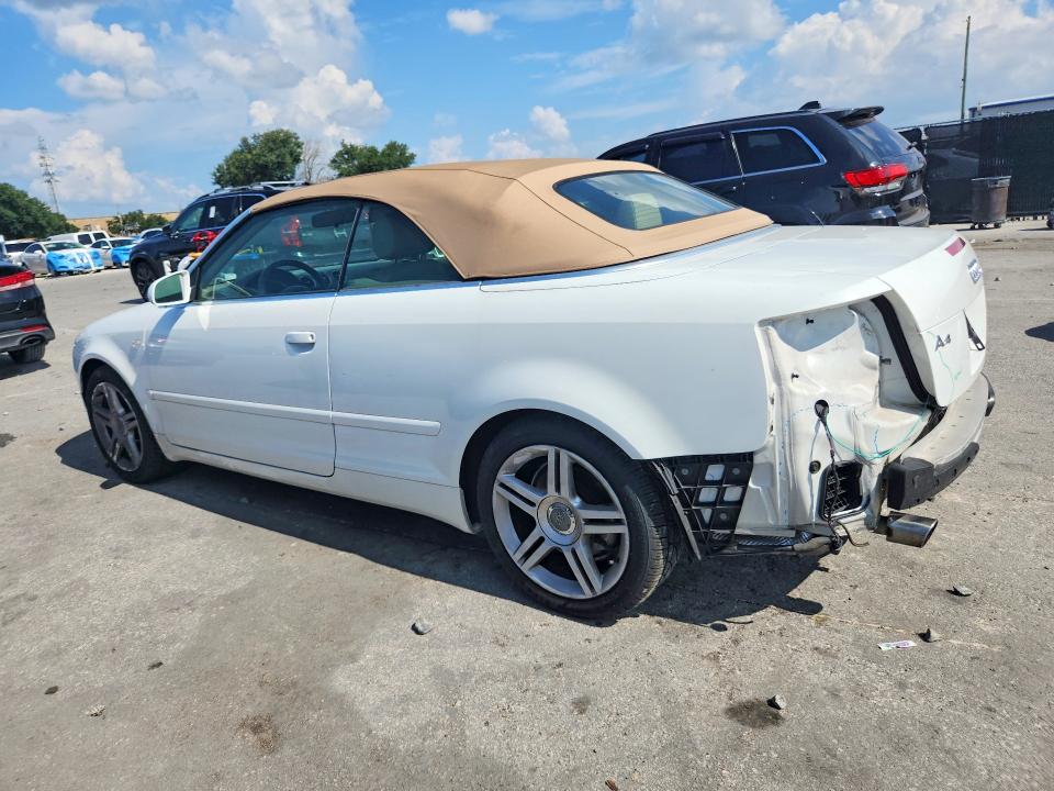 2007 Audi A4 VIN WAUAF48H97K023132 COPART salvage auction — REAR END, Fl - Cert Of Title Slvg Rebuildable, sold $15 on 2026-07-30 (photo 2)
