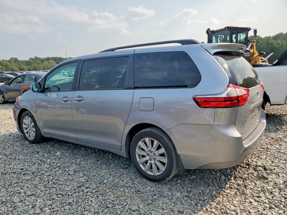 2017 Toyota Sienna VIN 5TDDZ3DC3HS149170 COPART salvage auction — FRONT END, MA - CERT OF TITLE-SALVAGE (P), sold $450 on 2026-07-24 (photo 2)