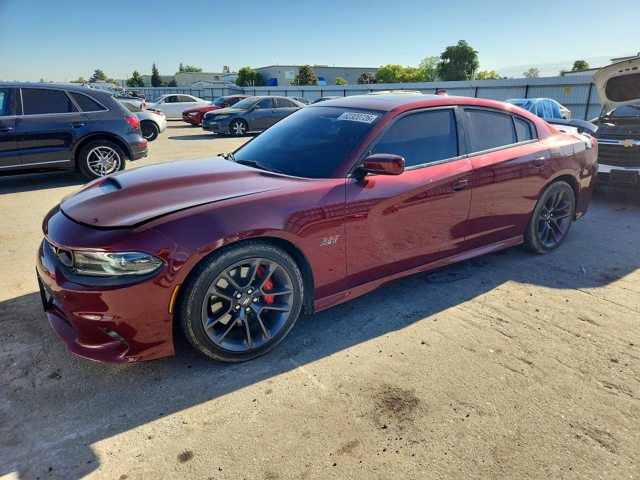 2022 Dodge Charger VIN 2C3CDXGJ5NH268056 — COPART salvage auction photo