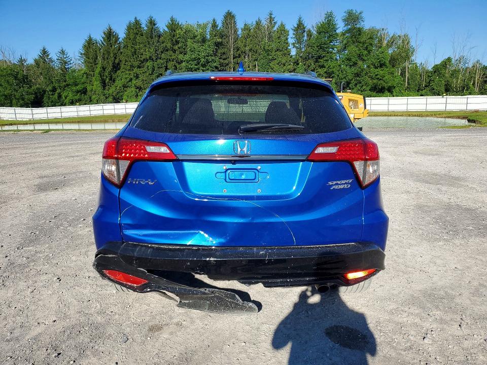 2022 Honda Hr-v VIN 3CZRU6H1XNM743582 COPART salvage auction — REAR END, Ny - Mv-907A Salvage Certificate, sold $9,500 on 2026-07-27 (photo 6)