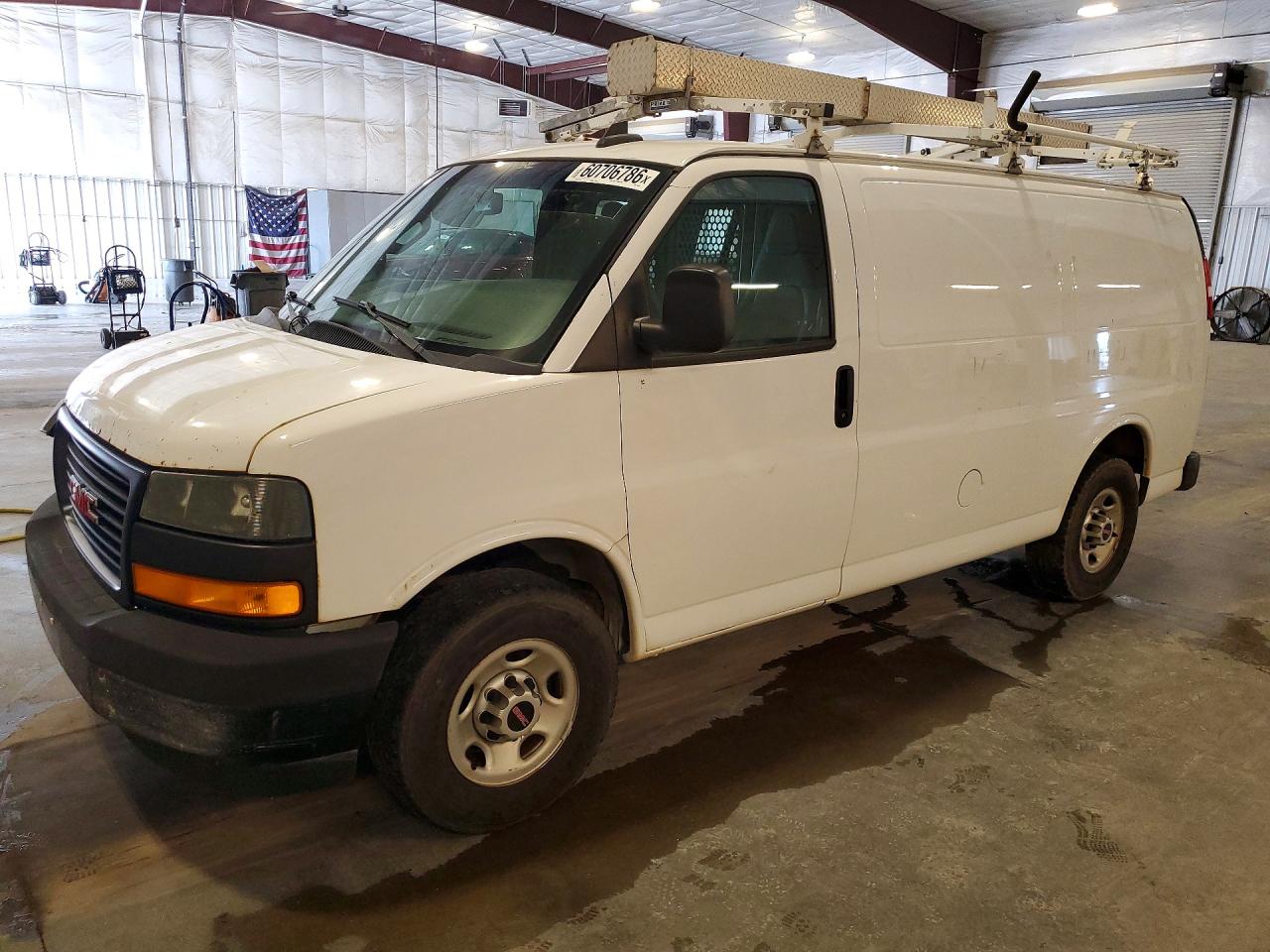 2019 Gmc Savana VIN 1GTW7AFP8K1159314 COPART salvage auction — Front End, MN - CERT OF TITLE-SALVAGE, sold $1,950 on 2026-09-09 (photo 1)