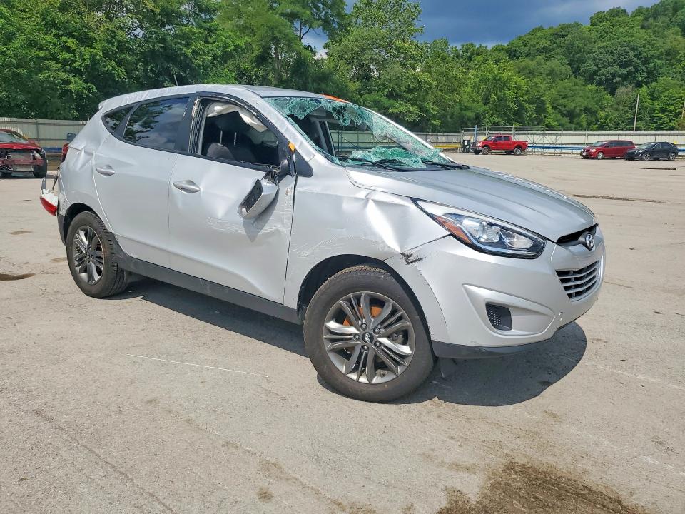 2014 Hyundai Tucson VIN KM8JTCAF7EU818921 COPART salvage auction — ROLLOVER, Pa - Certificate Of Salvage, sold $500 on 2026-07-23 (photo 4)