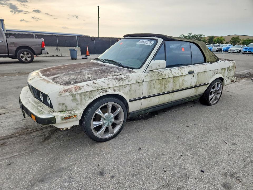 1987 BMW 3 series VIN WBABB2304H1943392 COPART salvage auction — ROOF, Fl - Certificate Of Title, sold $1,600 on 2026-07-30 (photo 1)