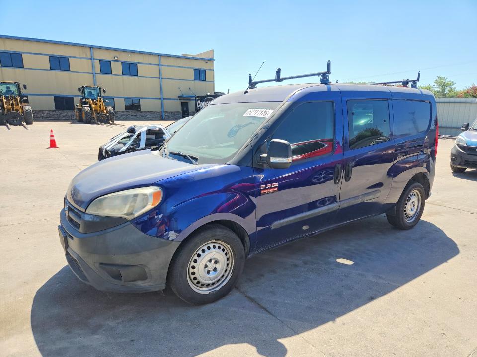 2016 Ram Promaster city VIN ZFBERFATXG6C82586 COPART salvage auction — VANDALISM, Tx - Salvage Vehicle Title (P), sold $325 on 2026-08-05 (photo 1)