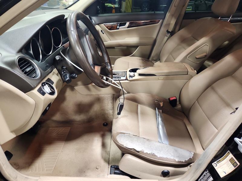 2012 Mercedes-benz C-klasse VIN WDDGF8BB0CR230119 COPART salvage auction — FRONT END, Pa - Certificate Of Salvage, sold $525 on 2026-07-24 (photo 7)