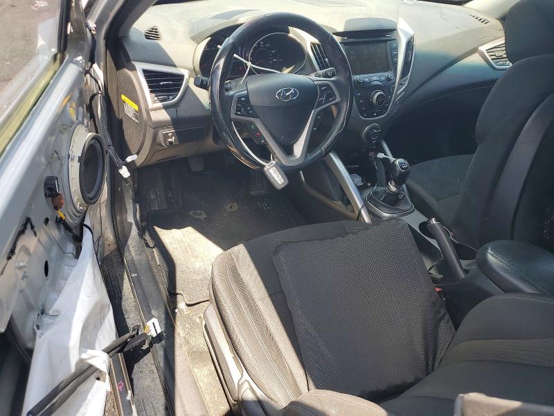 2013 Hyundai Veloster VIN KMHTC6AD2DU128887 COPART salvage auction — FRONT END, Oh - Cert Of Title-Salvage, sold $450 on 2026-07-17 (photo 8)