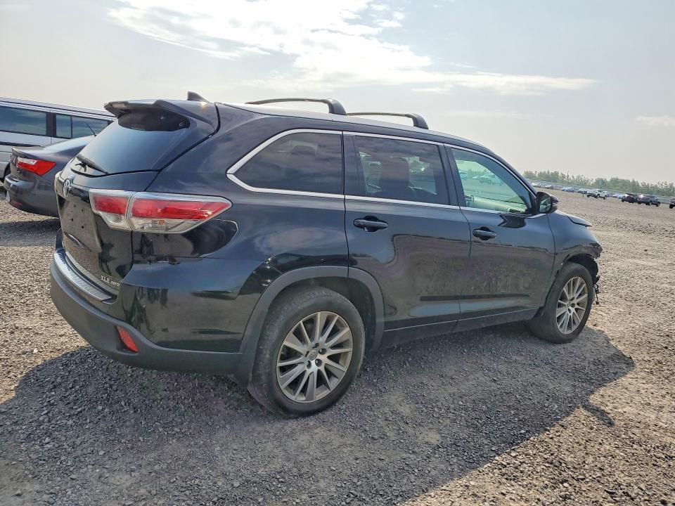 2015 Toyota Highlander VIN 5TDJKRFH8FS193052 COPART salvage auction — FRONT END, On - Permit Salvage, sold $4,100 on 2026-07-28 (photo 3)