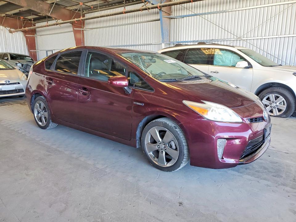 2013 Toyota Prius VIN JTDKN3DUXD5619772 COPART salvage auction — REAR END, CA - DLR/DIS/EXP ONLY SALVAGE TITLE, sold $2,850 on 2026-07-17 (photo 4)
