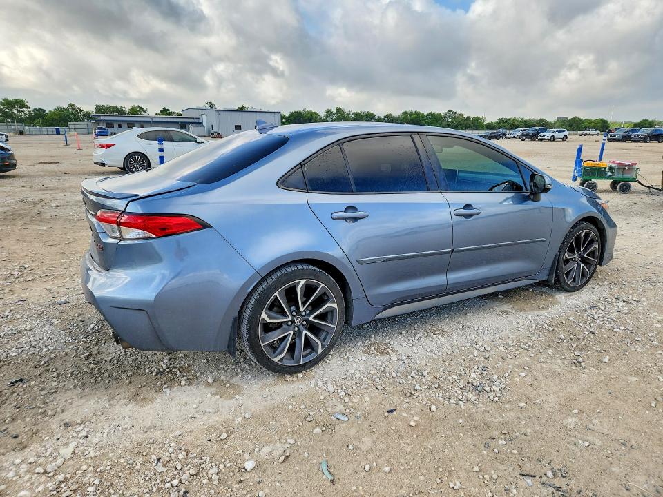 2020 Toyota Corolla VIN JTDP4RCE8LJ016427 COPART salvage auction — REAR END, Tx - Salvage Vehicle Title, sold $6,100 on 2026-07-09 (photo 3)