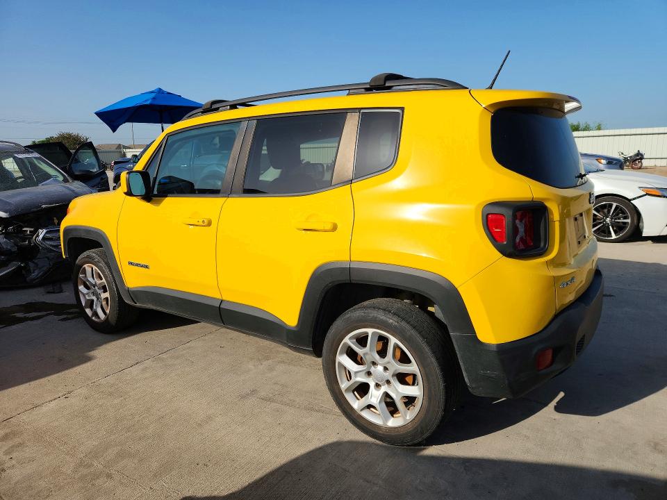 2015 Jeep Renegade VIN ZACCJBBT5FPC33128 COPART salvage auction — FRONT END, Tx - Salvage Vehicle Title, sold $1,450 on 2026-07-27 (photo 2)