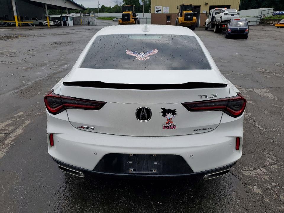 2023 Acura Tlx VIN 19UUB6F58PA002473 COPART salvage auction — REAR END, Ny - Mv-907A Salvage Certificate, sold $10,100 on 2026-08-20 (photo 6)