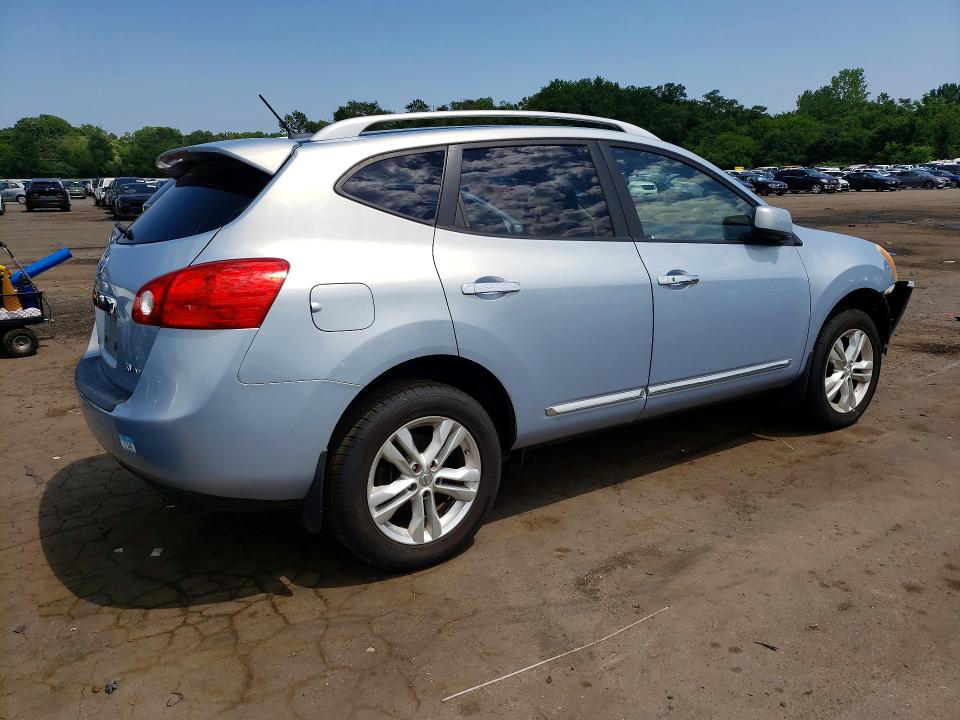 2013 Nissan Rogue sport VIN JN8AS5MV5DW100684 COPART salvage auction — FRONT END, Ct - Cert Of Title-Rebuilt Salvage, sold $475 on 2026-07-21 (photo 3)