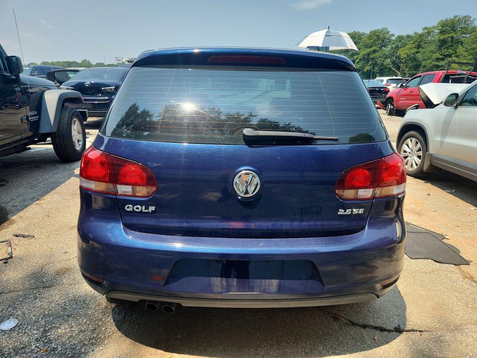 2010 Volkswagen Golf VIN WVWDA7AJ0AW375223 COPART salvage auction — WATER/FLOOD, Fl - Certificate Of Title, sold $325 on 2026-08-04 (photo 6)