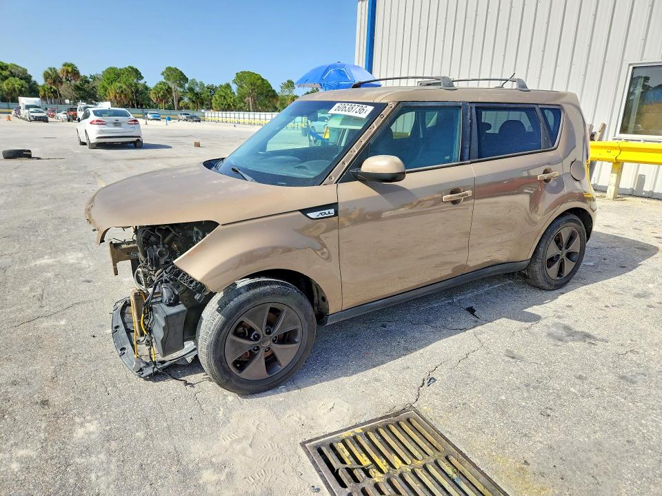 2016 Kia Soul VIN KNDJN2A21G7285570 COPART salvage auction — FRONT END, Fl - Certificate Of Title (P), sold $225 on 2026-07-29 (photo 1)