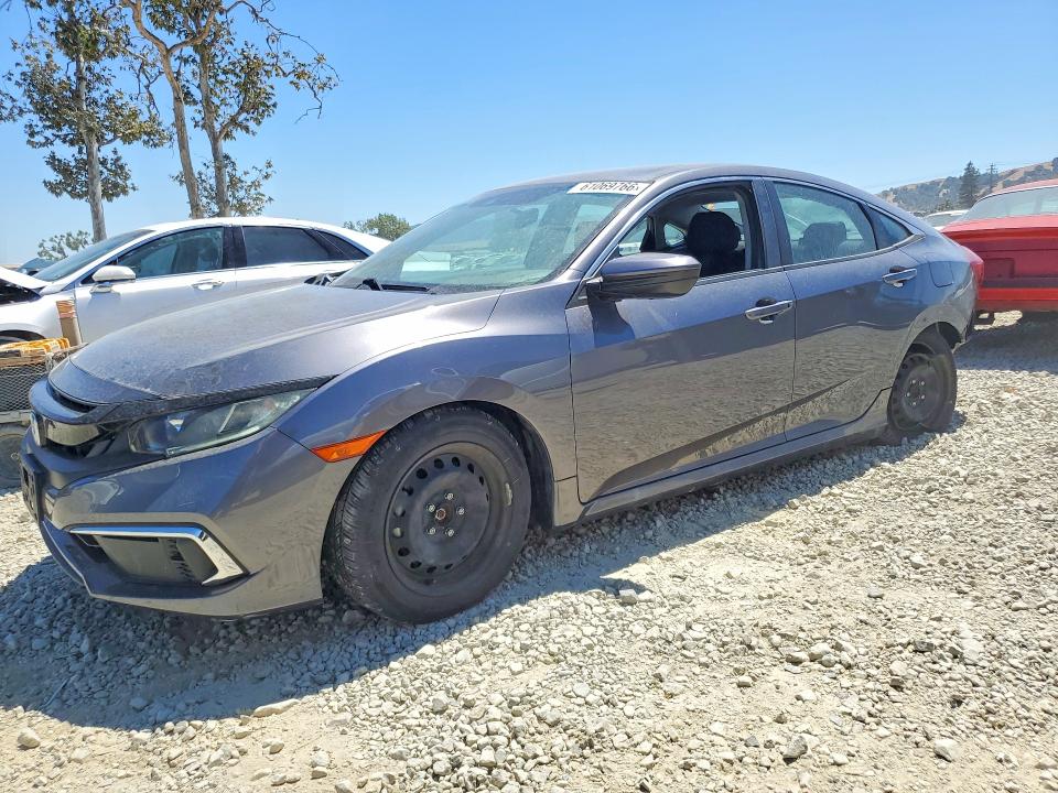 2019 Honda Civic VIN 19XFC2F61KE207435 — COPART salvage auction photo