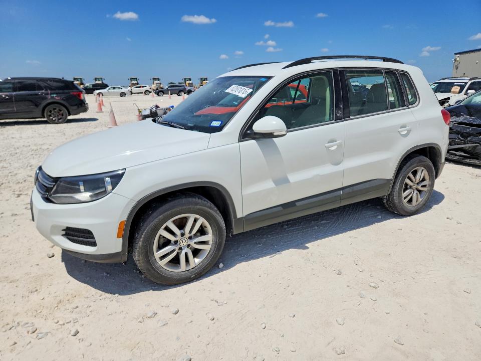 2017 Volkswagen Tiguan VIN WVGBV7AX9HK028390 COPART salvage auction — REAR END, Tx - Salvage Vehicle Title, sold $1,450 on 2026-08-06 (photo 1)