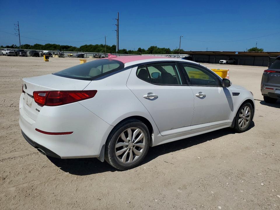 2015 Kia Optima VIN 5XXGN4A71FG409456 COPART salvage auction — MECHANICAL, Tx - Certificate Of Title, sold $625 on 2026-07-15 (photo 3)