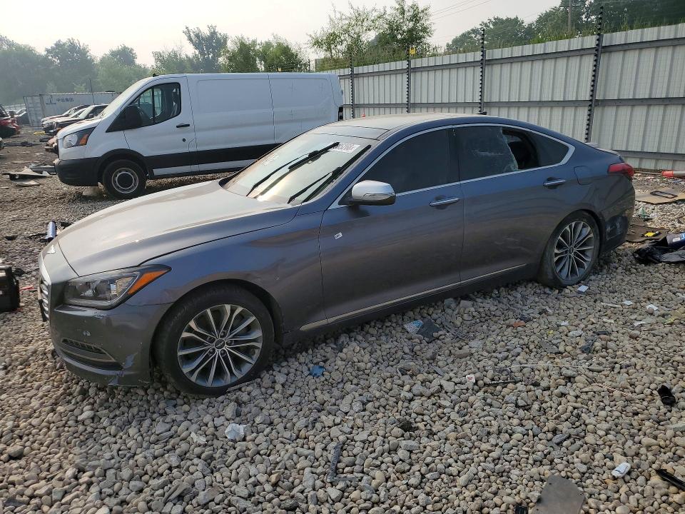 2015 Hyundai Genesis VIN KMHGN4JE2FU102995 COPART salvage auction — ALL OVER, IL - SALVAGE CERTIFICATE, sold $2,300 on 2026-07-29 (photo 1)