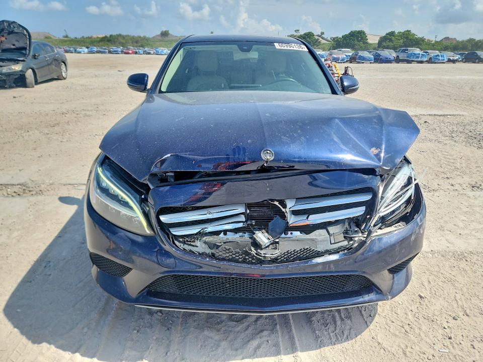 2020 Mercedes-benz C-klasse VIN WDDWF8EB3LR559727 COPART salvage auction — FRONT END, Salvage Title, sold $7,600 on 2026-09-01 (photo 5)