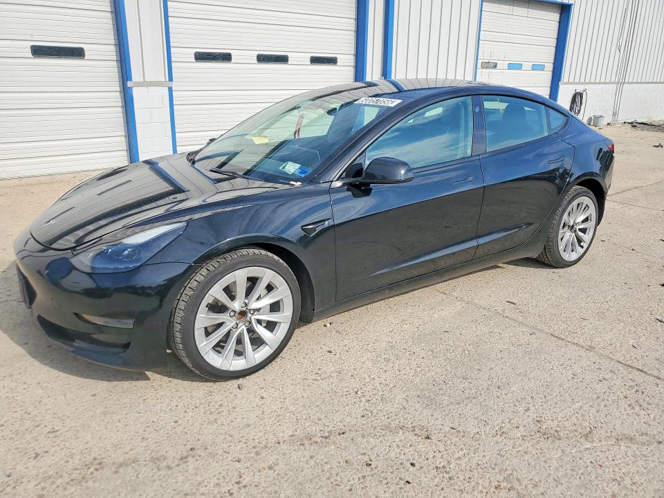 2023 Tesla Model 3 VIN 5YJ3E1EA6PF449183 COPART salvage auction — REAR END, Ny - Certificate Of Title, sold $10,600 on 2026-07-20 (photo 1)