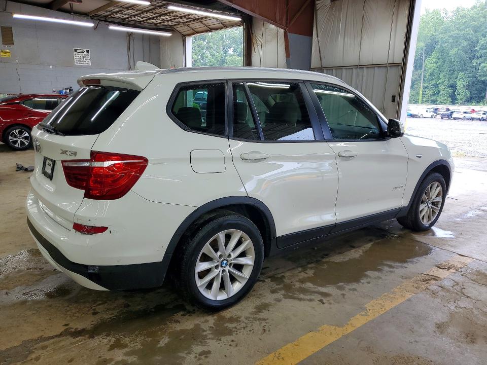 2016 BMW X3 VIN 5UXWX9C55G0D90834 COPART salvage auction — MINOR DENT/SCRATCHES, In - Dealer Only Clean Title (P), sold $4,850 on 2026-07-29 (photo 3)