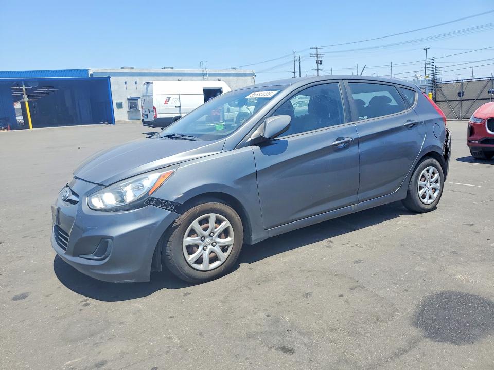 2012 Hyundai Accent VIN KMHCT5AEXCU015013 COPART salvage auction — FRONT END, Ca - Salvage Certificate, sold $575 on 2026-07-13 (photo 1)