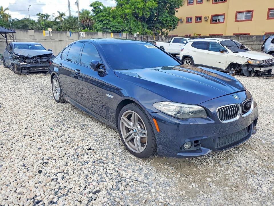 2014 BMW 5er VIN WBA5B1C52ED477636 COPART salvage auction — FRONT END, Salvage Title, sold $200 on 2026-07-31 (photo 4)