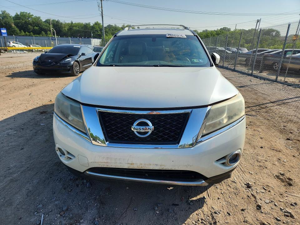 2015 Nissan Pathfinder VIN 5N1AR2MM0FC655183 COPART salvage auction — FRONT END, Wv - Certificate Of Title, sold $375 on 2026-07-09 (photo 5)