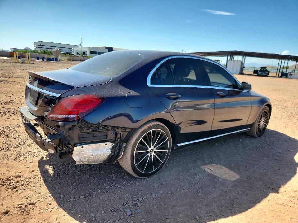 2019 Mercedes-benz C-klasse VIN WDDWF8DBXKR480992 COPART salvage auction — REAR END, Az - Cert Of Title - Salvage, sold $8,500 on 2026-08-06 (photo 3)