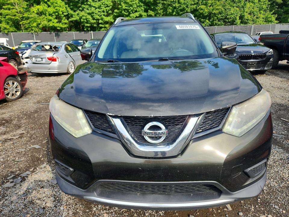 2016 Nissan Rogue VIN KNMAT2MV8GP643257 COPART salvage auction — SIDE, MI - CERTIFICATE OF TITLE, sold $875 on 2026-07-29 (photo 5)