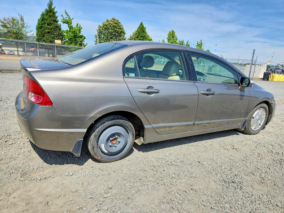 2007 Honda Civic hybrid VIN JHMFA36257S019755 COPART salvage auction — FRONT END, Or - Certificate Of Title, sold $200 on 2026-07-07 (photo 3)