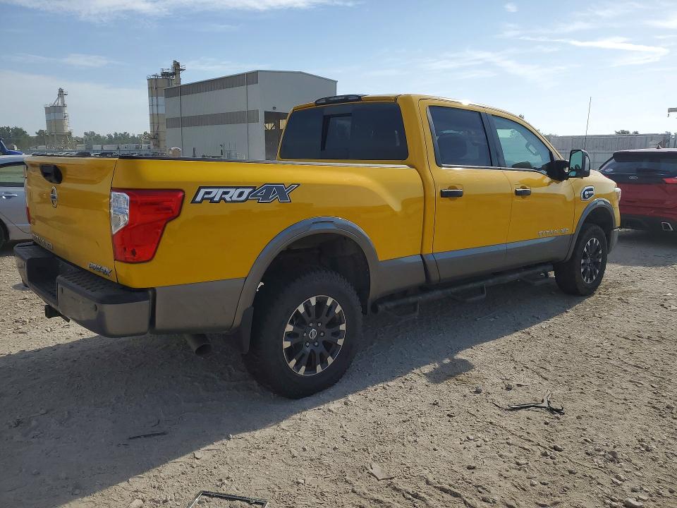 2017 Nissan TITAN VIN 1N6BA1F4XHN553949 COPART salvage auction — HAIL, Mi - Certificate Of Title (P), sold $9,300 on 2026-07-28 (photo 3)
