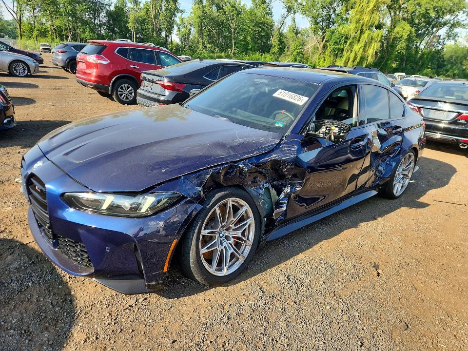 2026 BMW M3 VIN WBS33HJ0XTFV71328 COPART salvage auction — SIDE, Ct - Cert Of Title-Salvage, sold $10,200 on 2026-07-21 (photo 1)