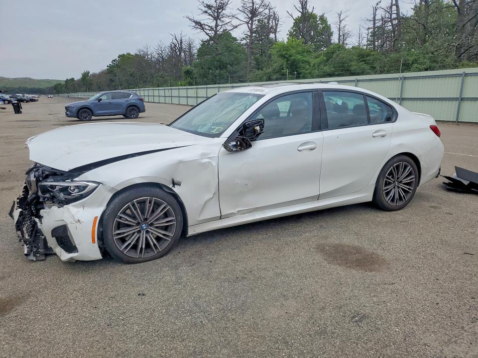 2020 BMW M3 VIN WBA5U9C06LFH61787 COPART salvage auction — FRONT END, Ny - Mv-907A Salvage Certificate, sold $17,400 on 2026-08-07 (photo 1)