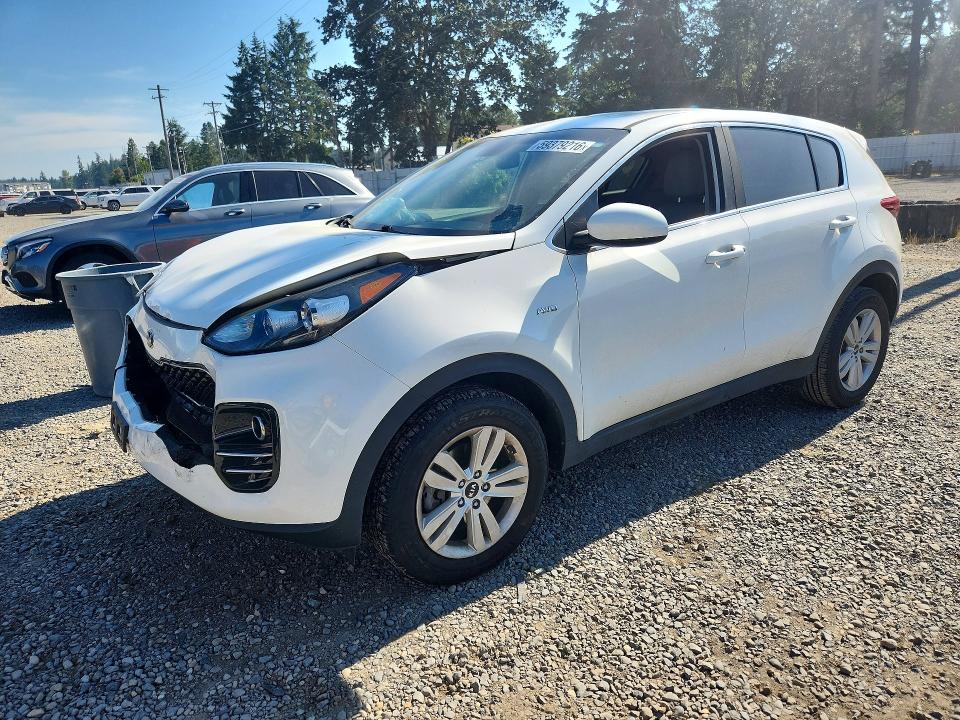 2017 Kia Sportage VIN KNDPMCAC7H7207775 COPART salvage auction — FRONT END, Wa - Bill Of Sale, sold $2,950 on 2026-07-25 (photo 1)