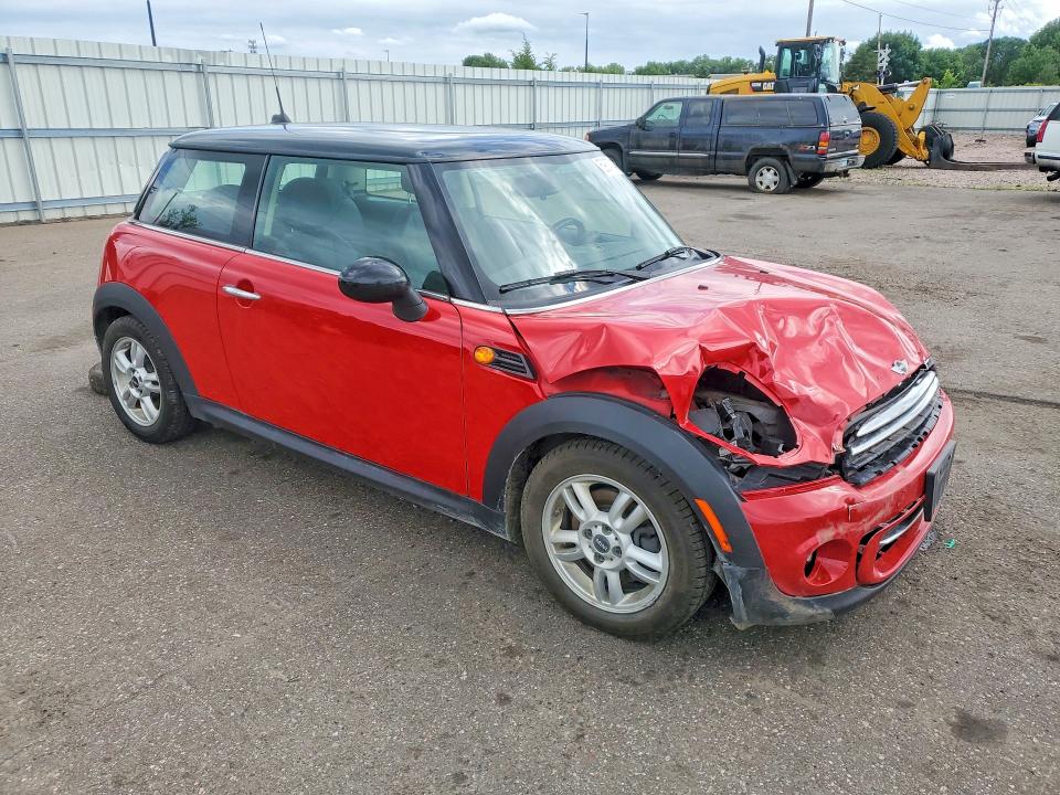 2013 Mini Cooper VIN WMWSU3C56DT545739 COPART salvage auction — FRONT END, Mn - Cert Of Title-Prior Salvage, sold $300 on 2026-07-16 (photo 4)