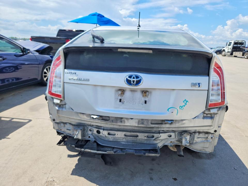 2013 Toyota Prius VIN JTDKN3DUXD5595666 COPART salvage auction — FRONT END, Salvage Title, sold $1,450 on 2026-07-30 (photo 6)